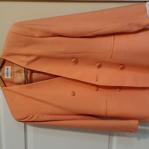 ALLISON GAIL Women's 2 Piece Skirtsuit Peach Size 10